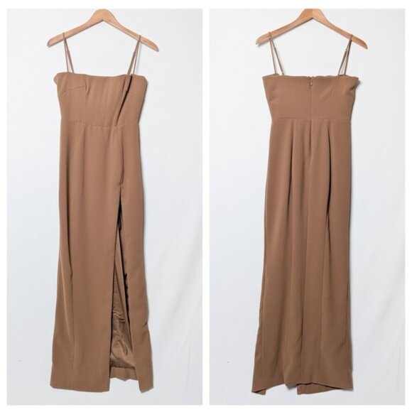 HOUSE OF CB Jaida Dress Toast Corset Maxi Dress M Medium - Picture 8 of 13